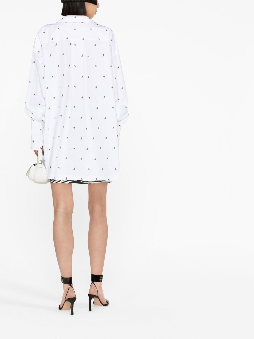 Diana oversized logo-print shirt - 4