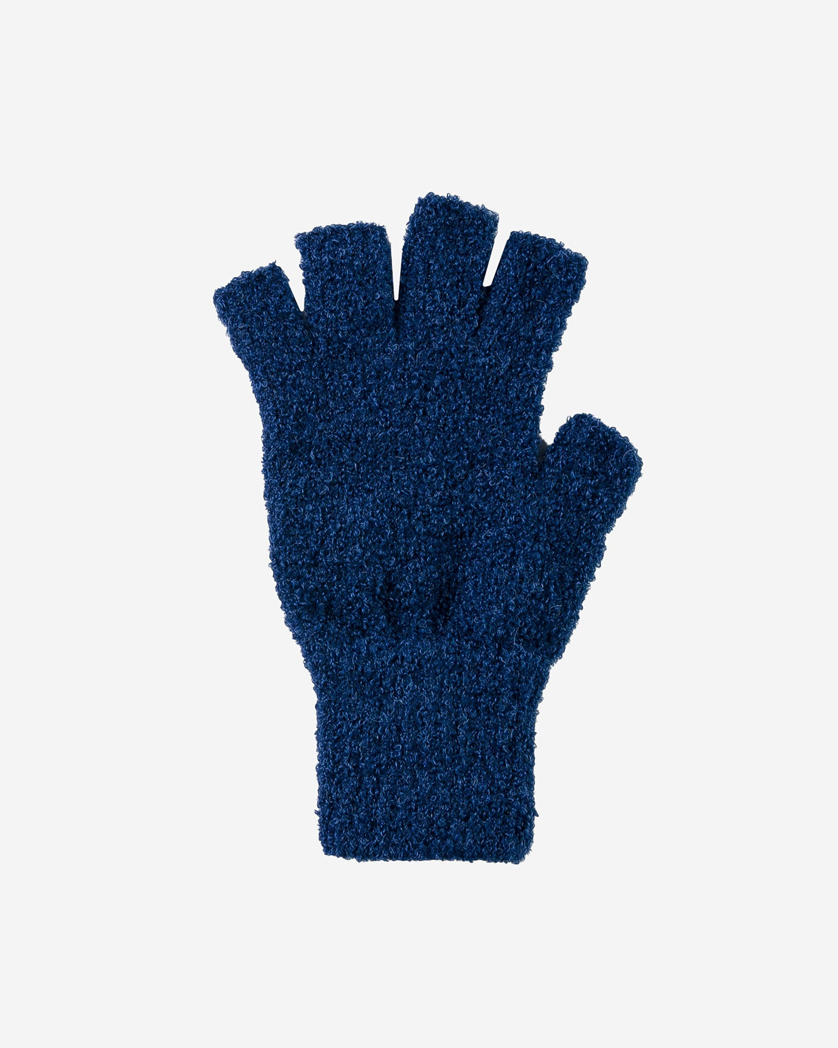 DEC-GLV-NAV Decka Fingerless Gloves - Navy Blue - 1