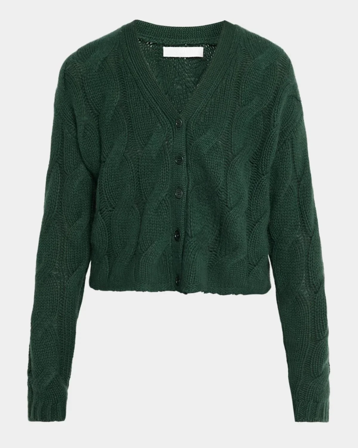 Jolie Cable-Knit Cashmere Cardigan - 1