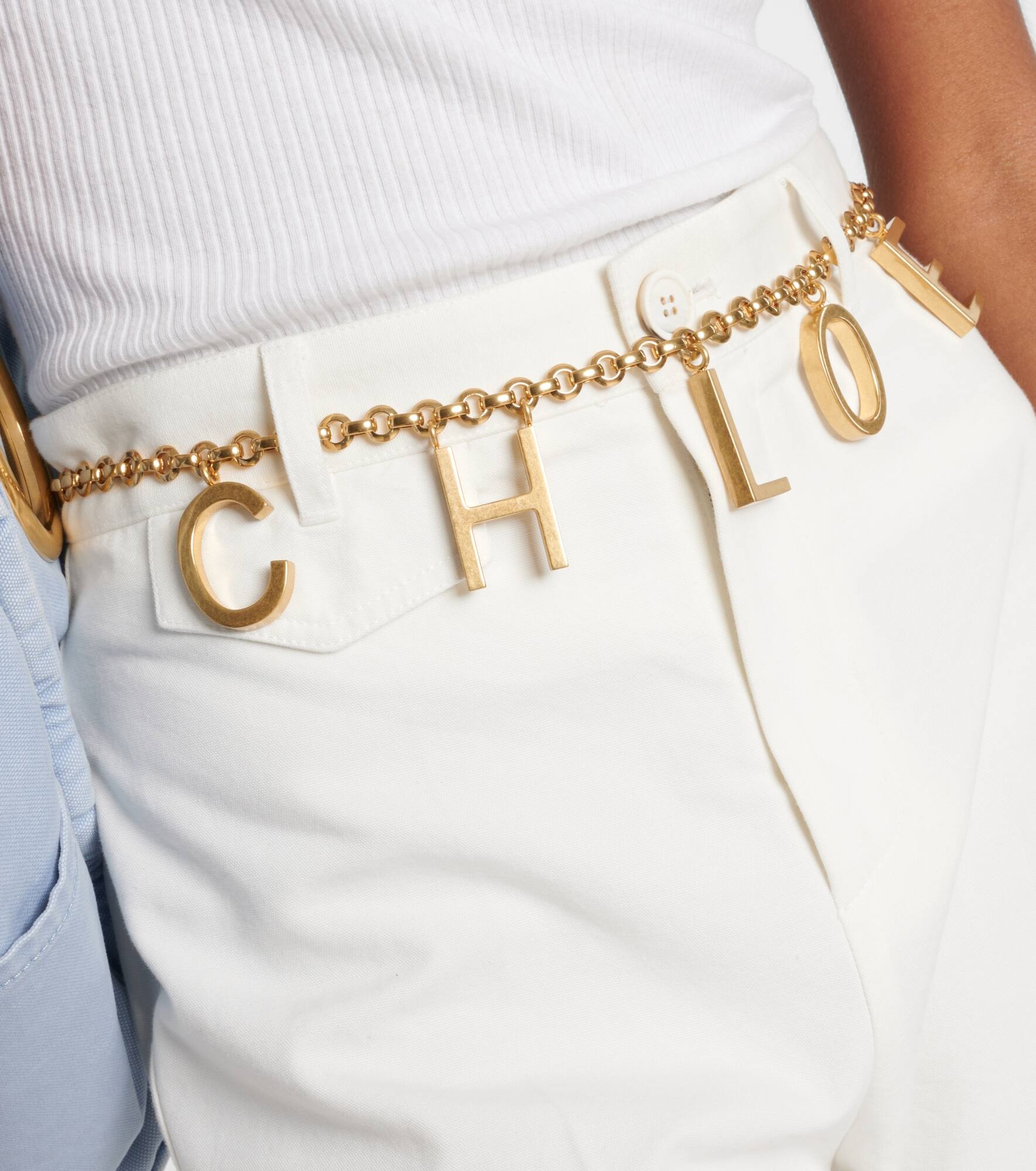 Chloé Letters gold-plated brass belt - 3