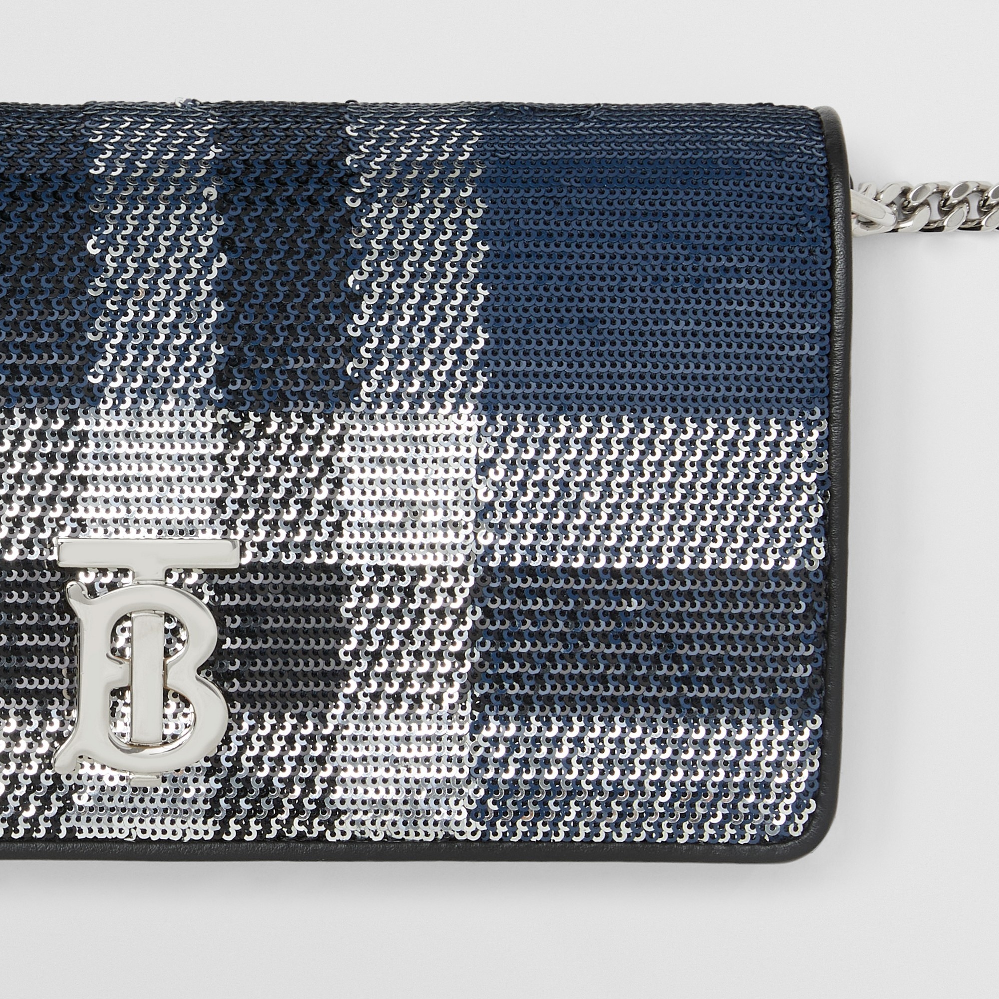 Sequinned Check Lola Wallet with Detachable Strap – Exclusive Capsule Collection - 2
