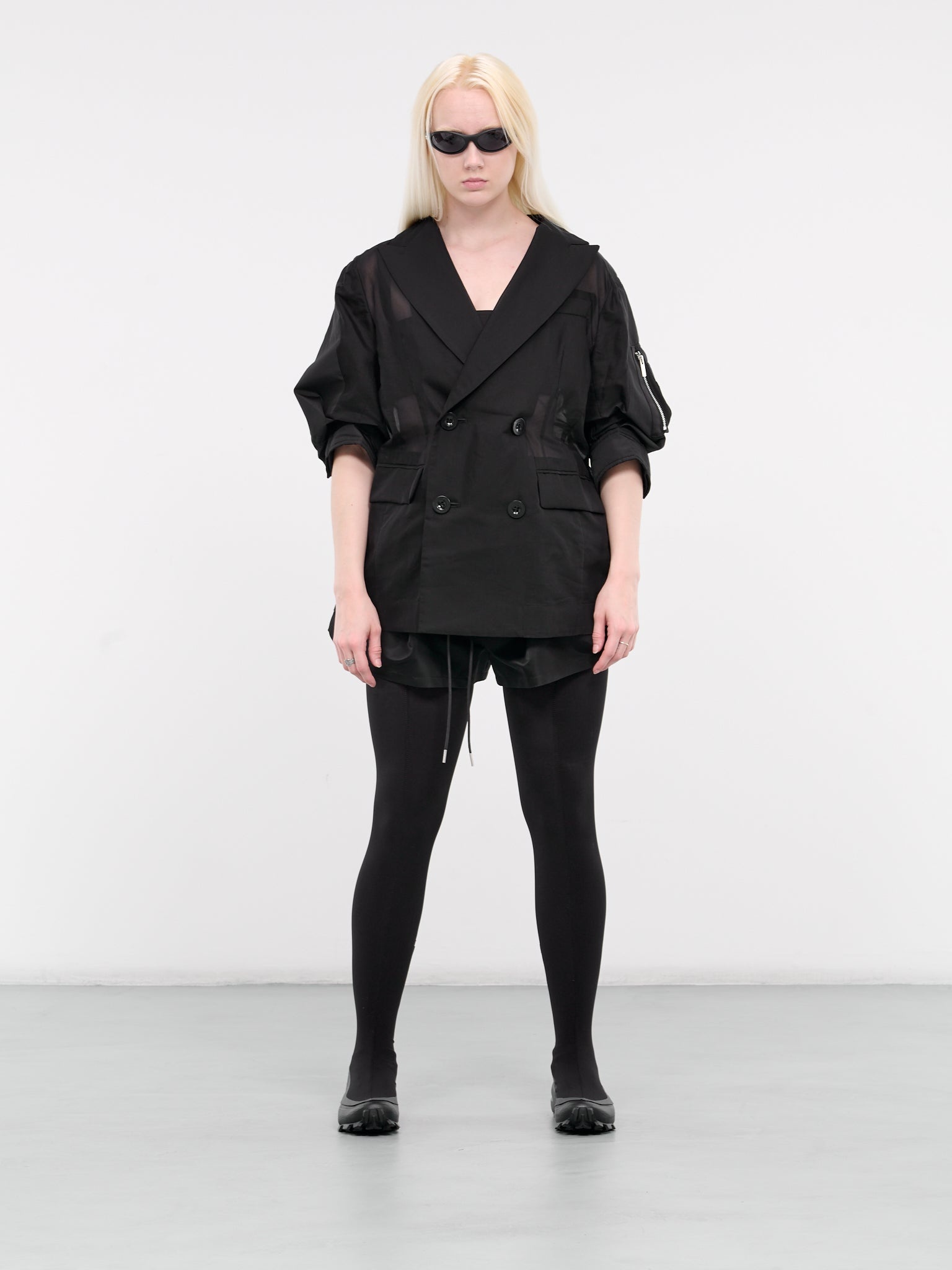sacai Voile X Taffeta Jacket | hlorenzo | REVERSIBLE sacai Voile X Taffeta Jacket | hlorenzo | REVERSIBLE