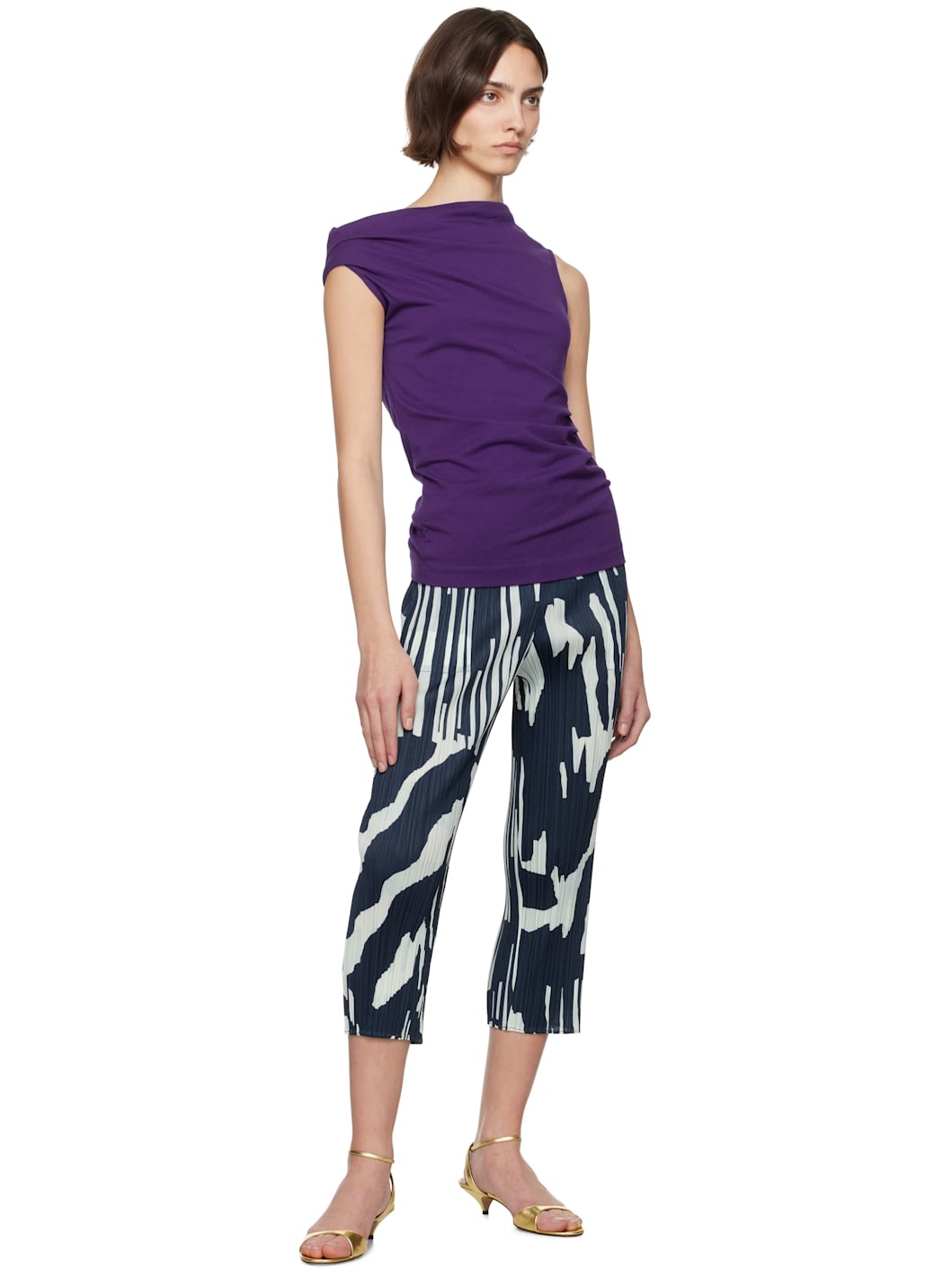 Navy & Blue Refraction Trousers - 4