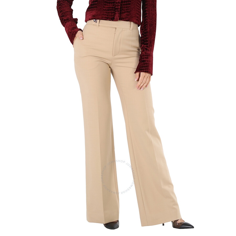 Chloe Ladies Barley Brown Flared Pants - 3