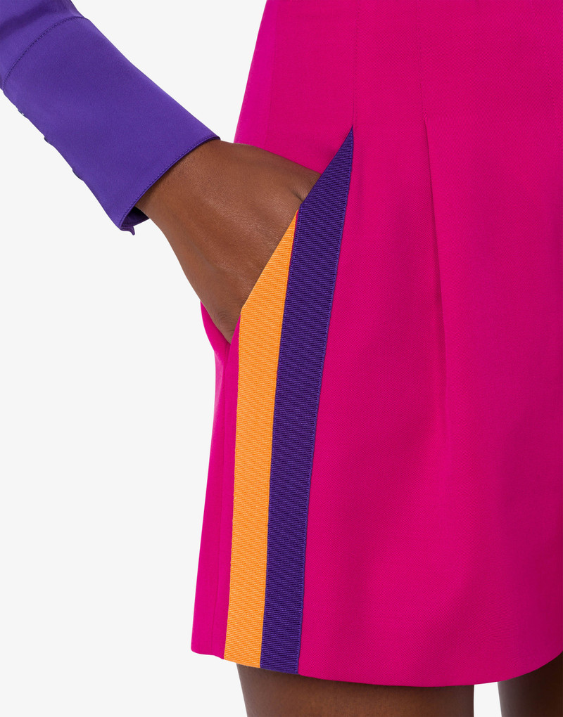 WOOL SHORTS WITH COLOUR BLOCK BANDS 4