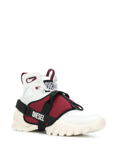 Diesel logo high-top trainers outlook