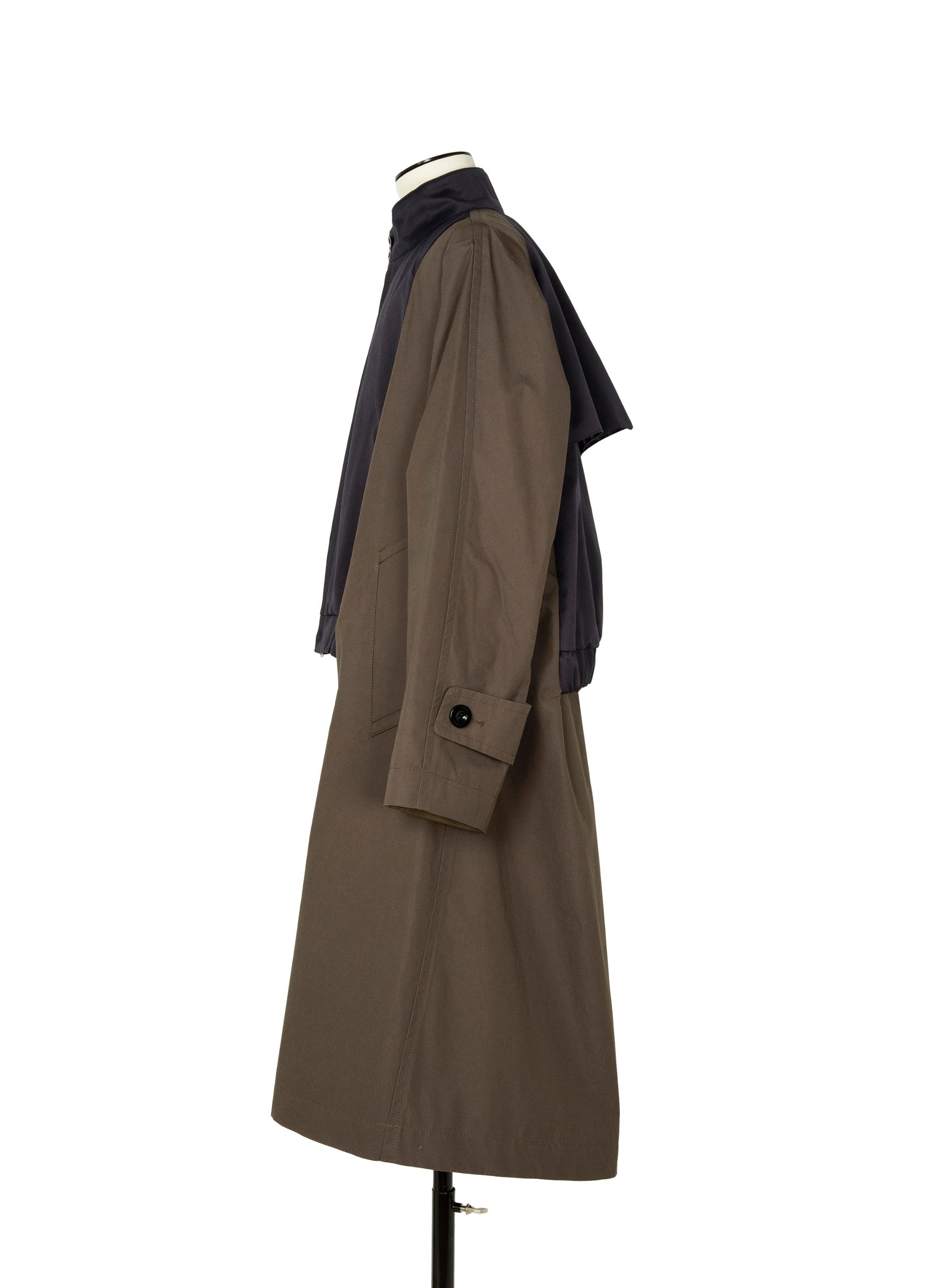 国内より1WEEK【sacai】Cotton Chino x Cotton Gabardine Coat sacai Black Cotton Chino x Gabardine Coat