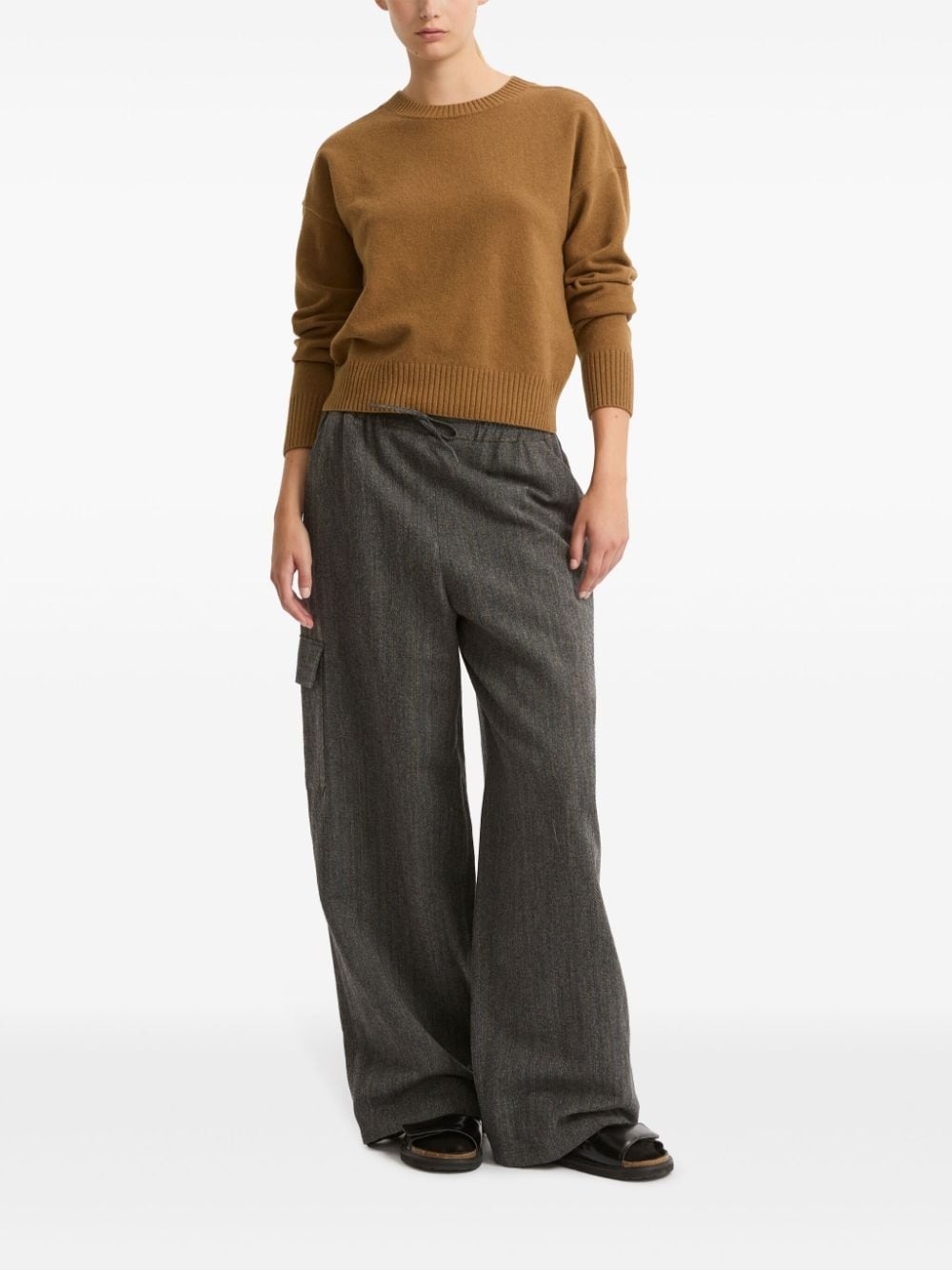 drawstring cargo trousers - 2