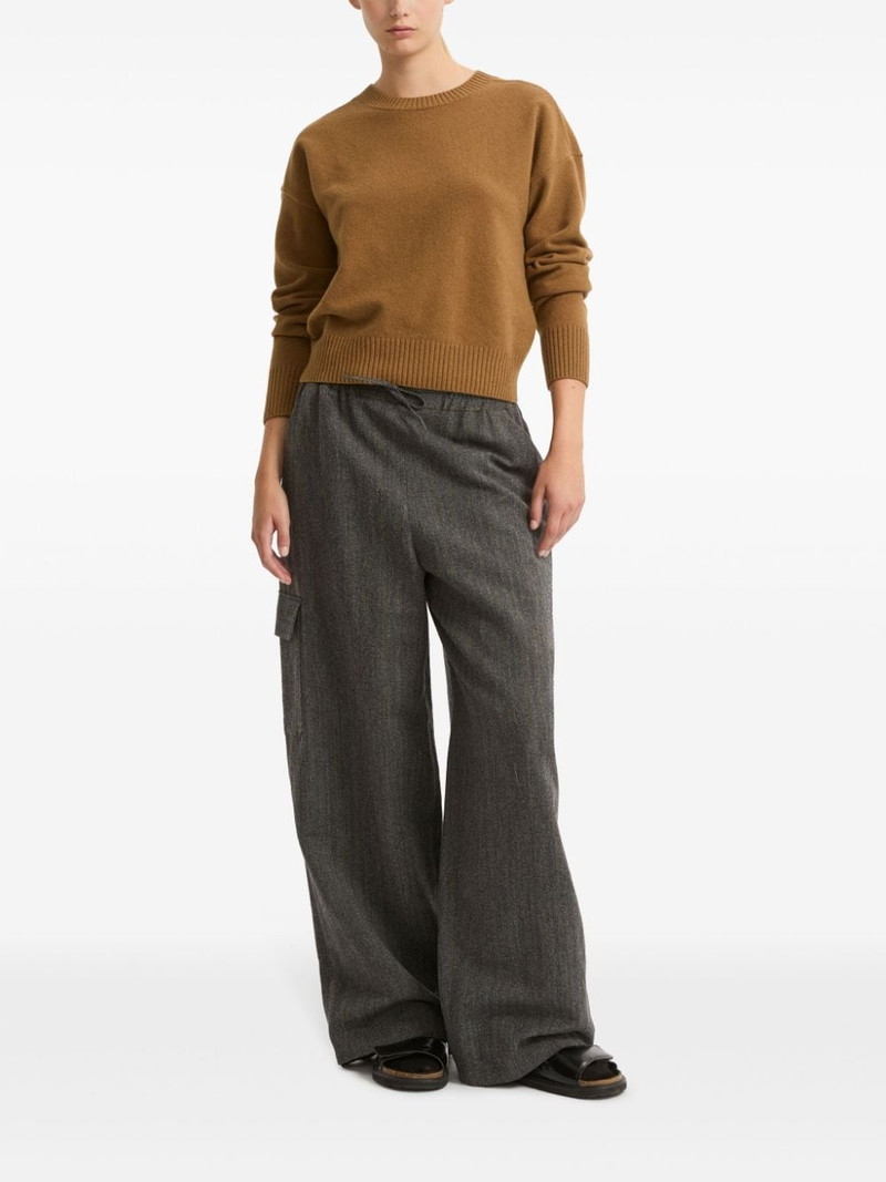 Yves Salomon drawstring cargo trousers outlook