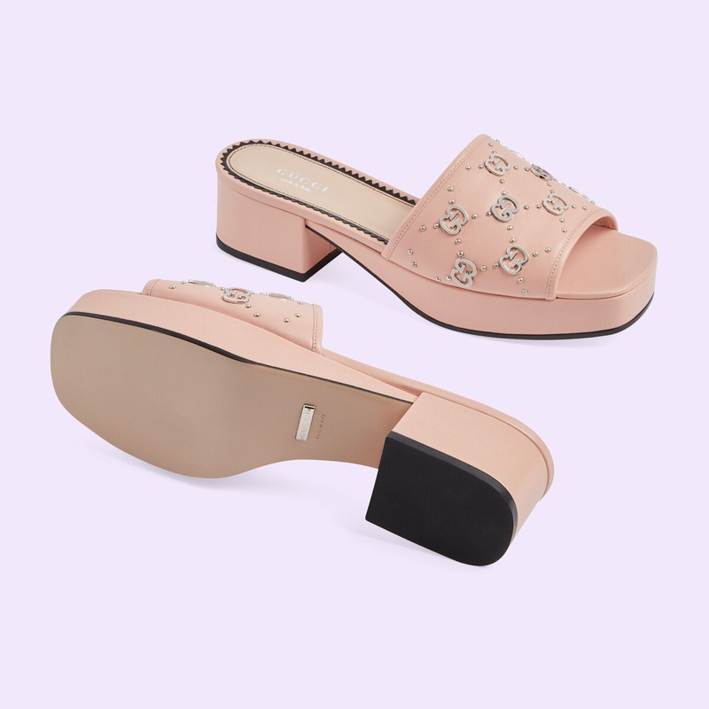 Women's Interlocking G slide sandal 6