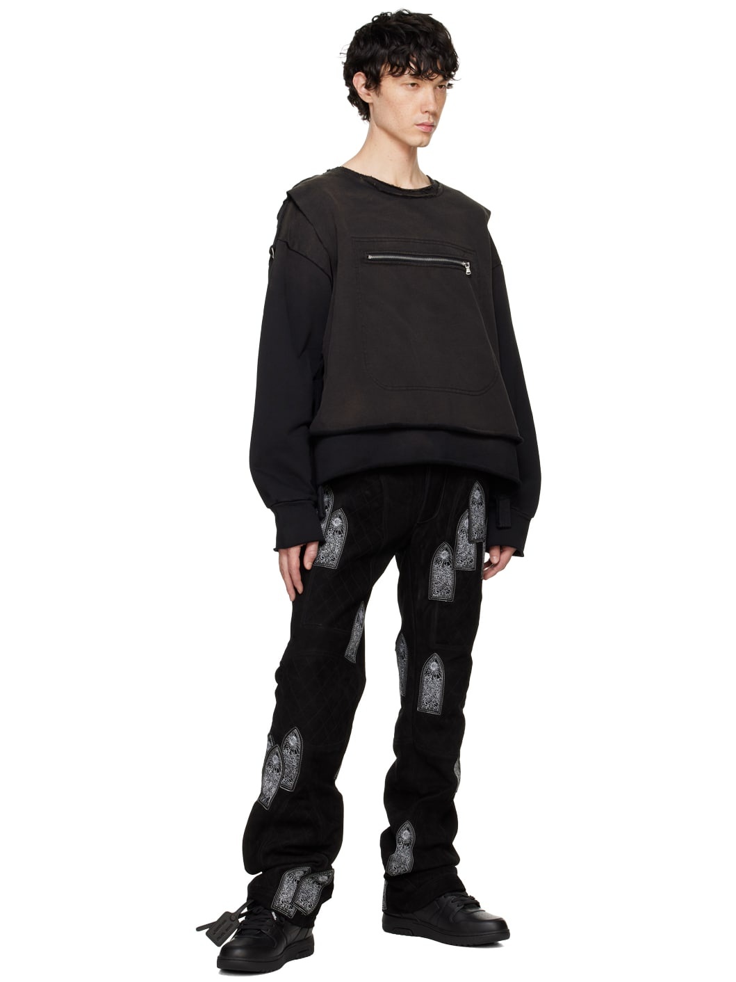 WHO DECIDES WAR WDW SUEDE MOTO TROUSERS - 9671476969765 | REVERSIBLE