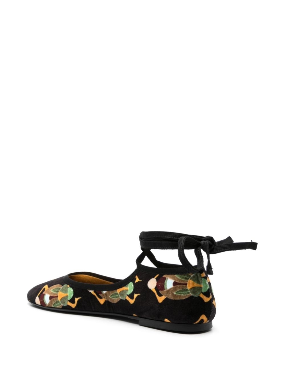 Winter velvet ballerina shoes - 3