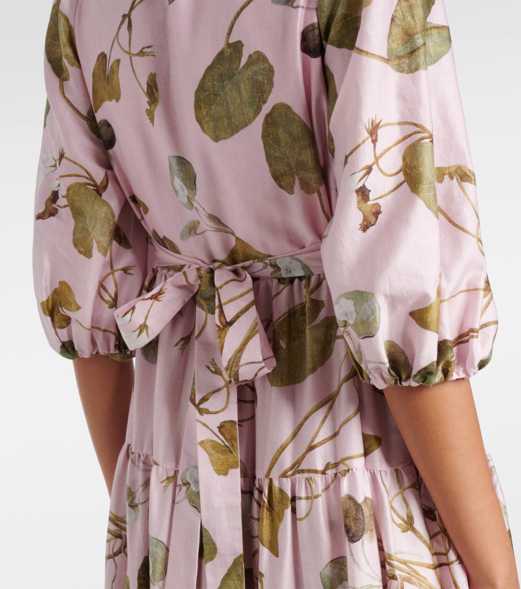 Floral cotton shirt dress - 5