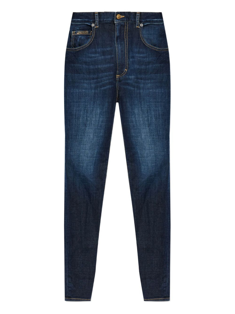 logo-plaque jeans 1
