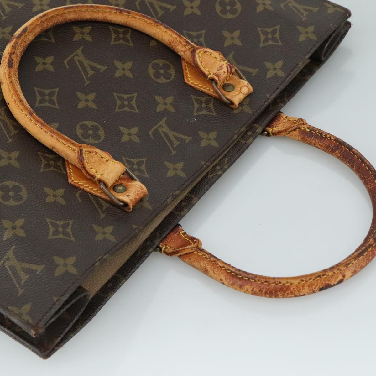 LOUIS VUITTON Monogram Sac Plat Hand Bag M51140 - 6