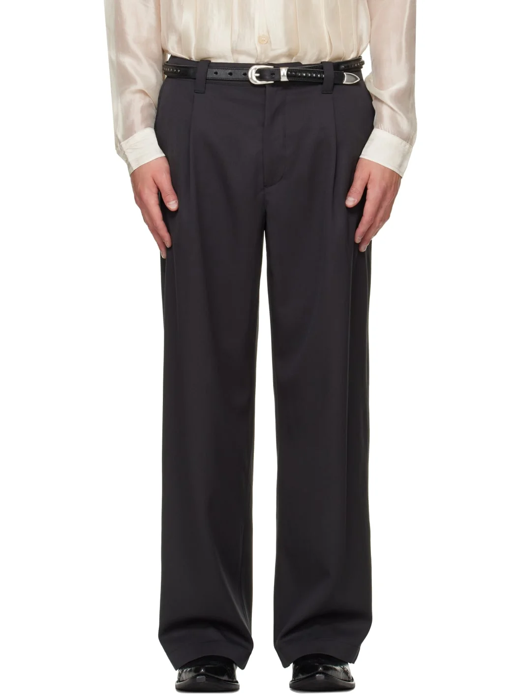 Gray Still Chino Trousers - 1