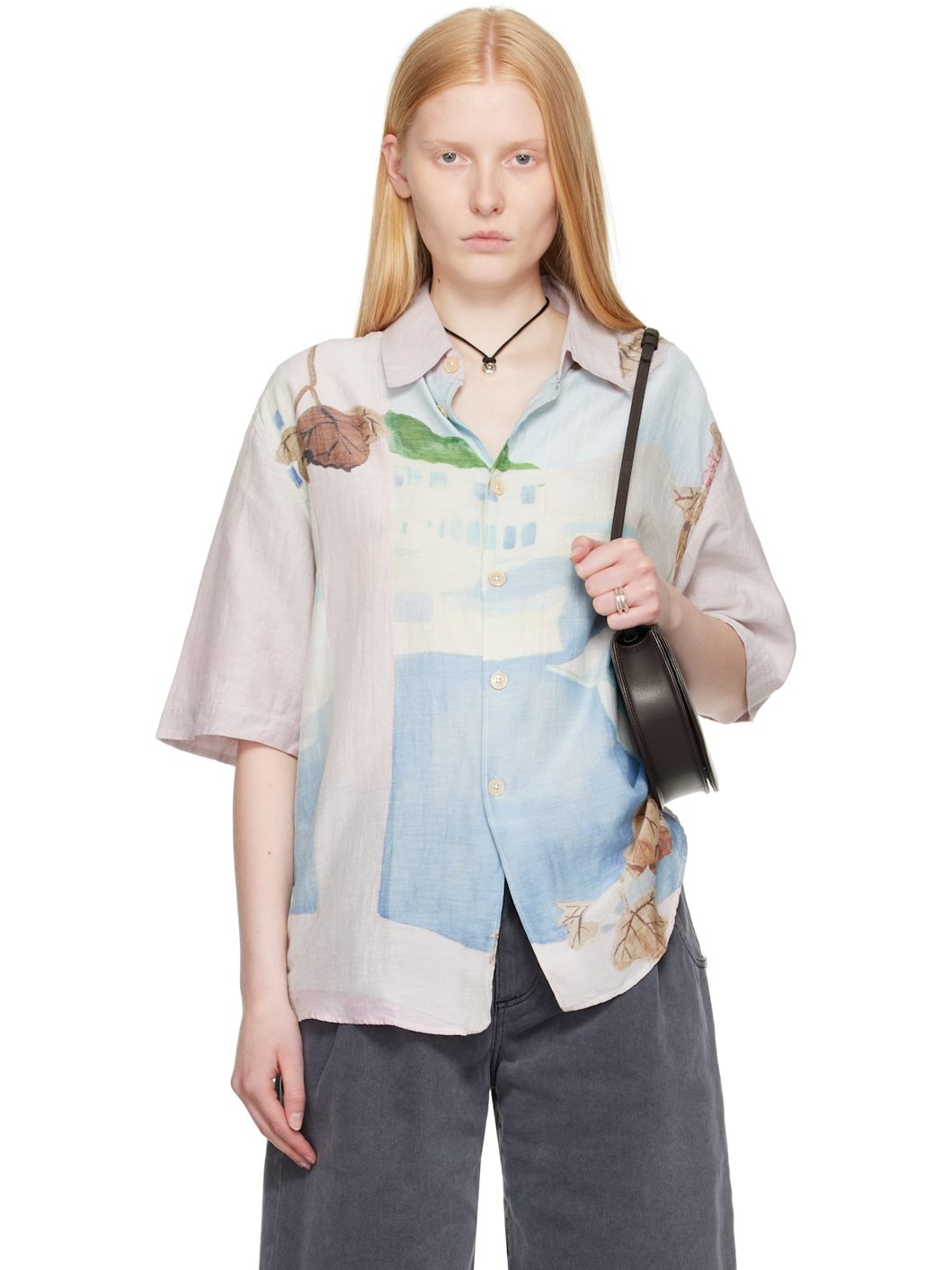 Blue & Pink Beyond Short Sleeve Shirt - 1