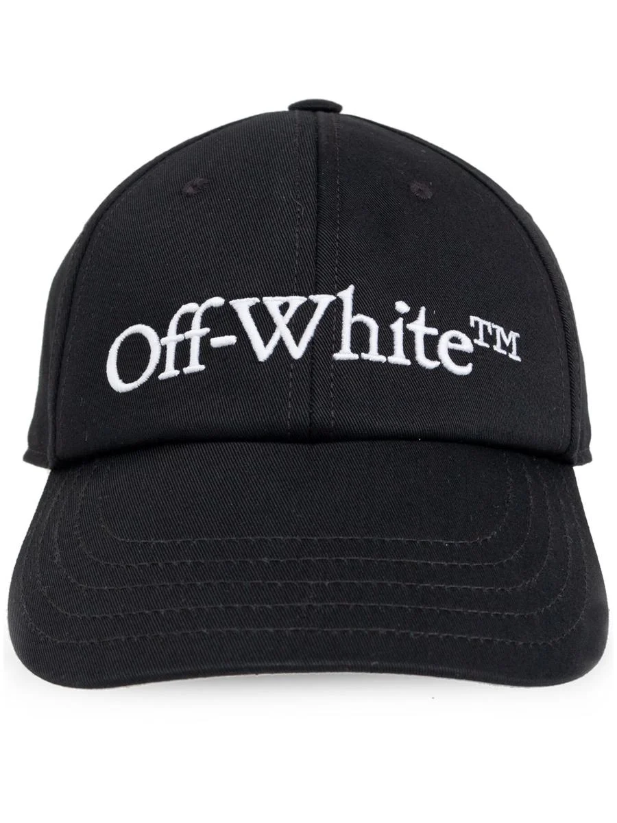 Off-White Logo-Embroidered Cotton Cap - 1