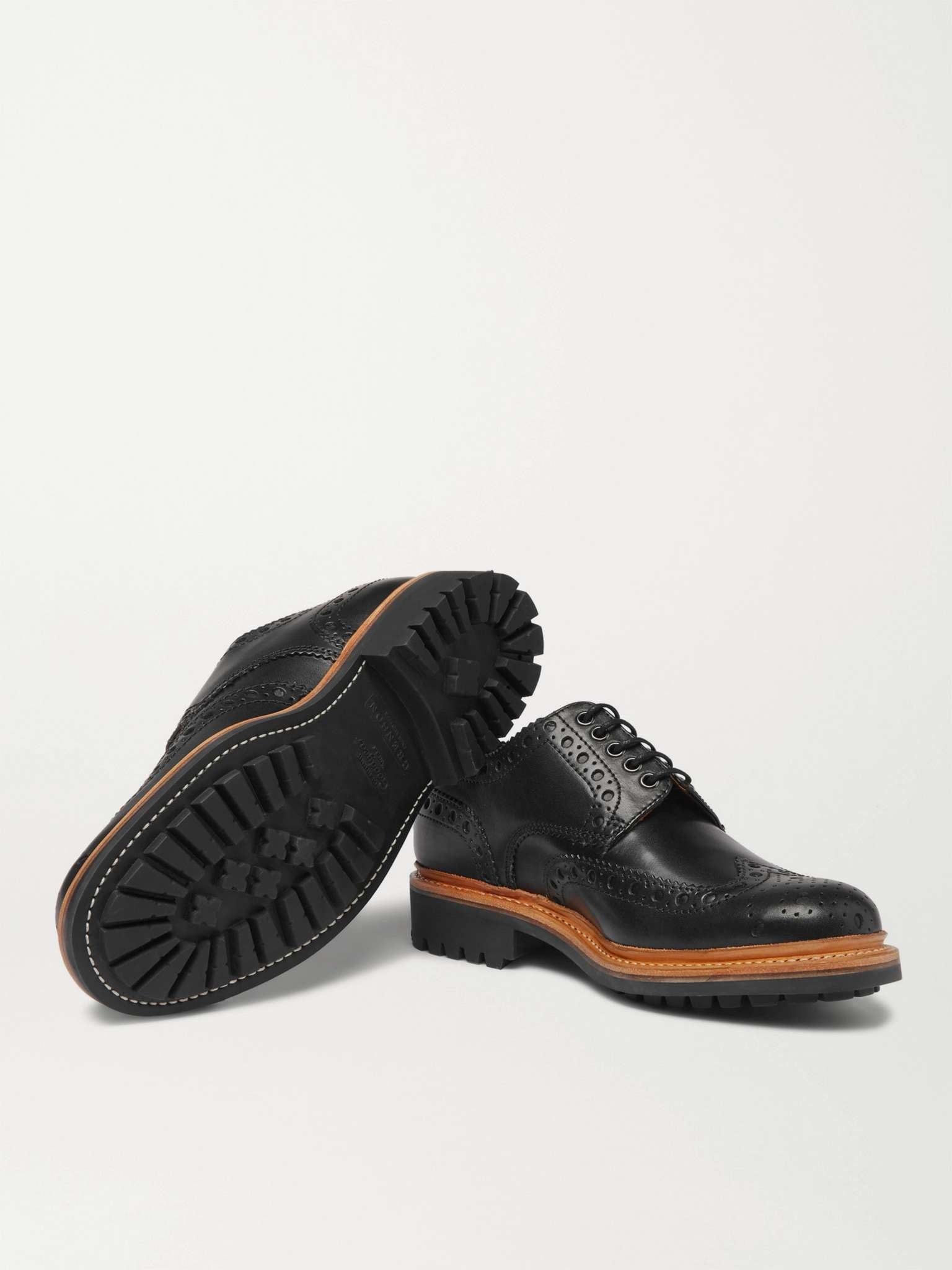 Archie Leather Wingtip Brogues - 7