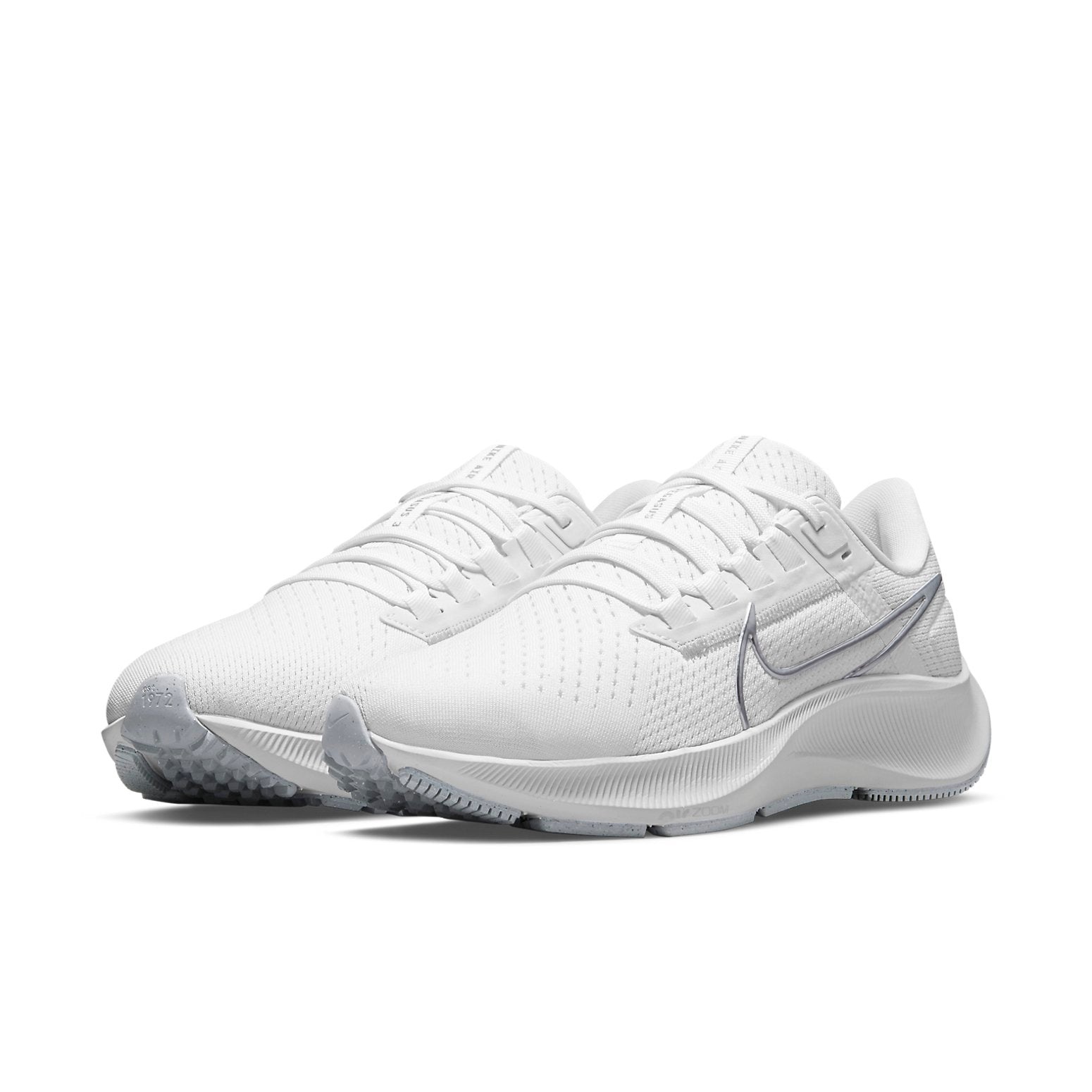 (WMNS) Nike Air Zoom Pegasus 38 'White Metallic Silver' CW7358-100 - 3