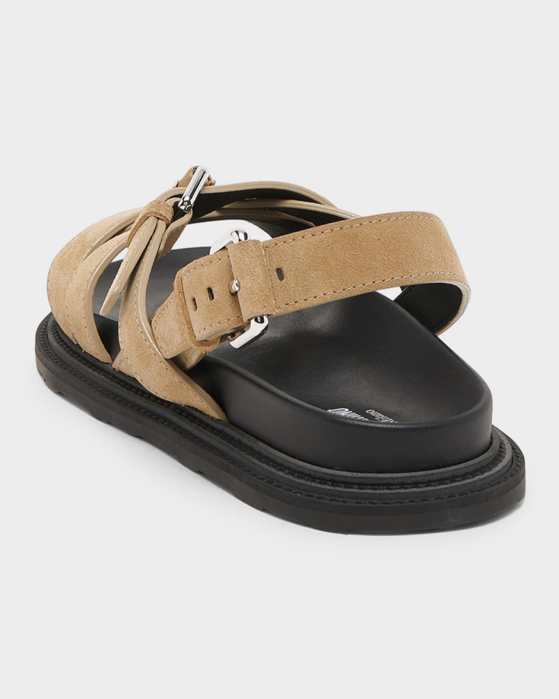 Moschino Men's M Suede & Leather Sandals outlook