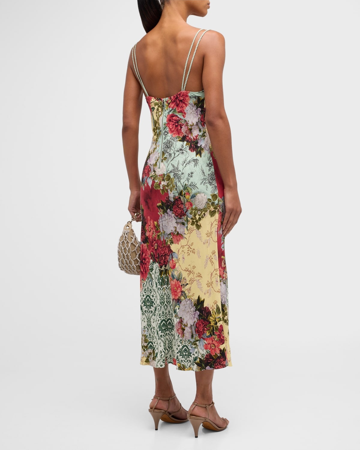 Kiro Floral V-Neck Slip Dress - 6