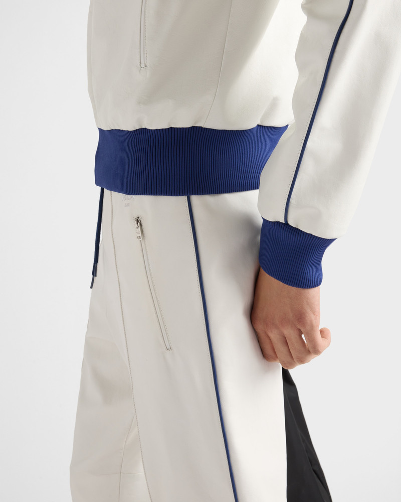 Nappa leather joggers 4