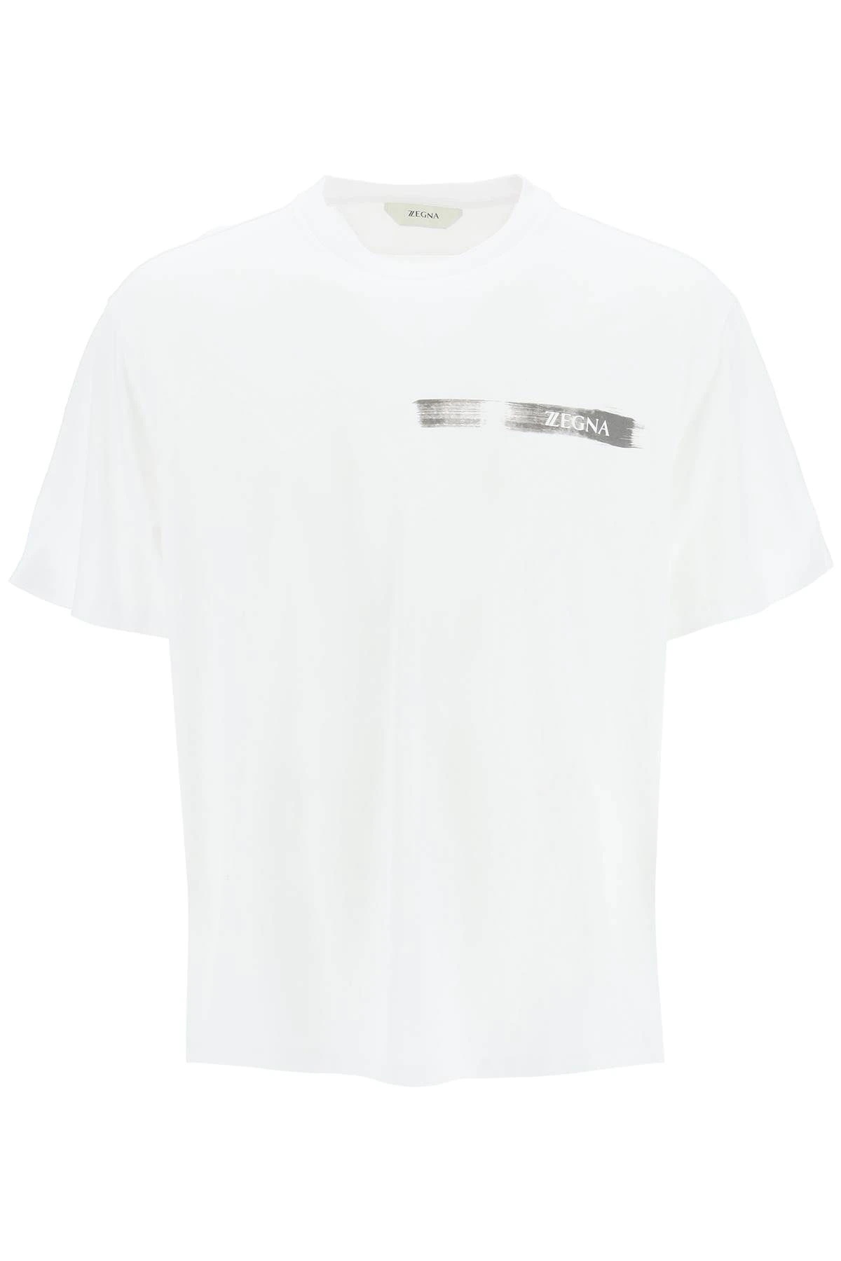 T-SHIRT WITH GRAPHIC LOGO PRINT - 1