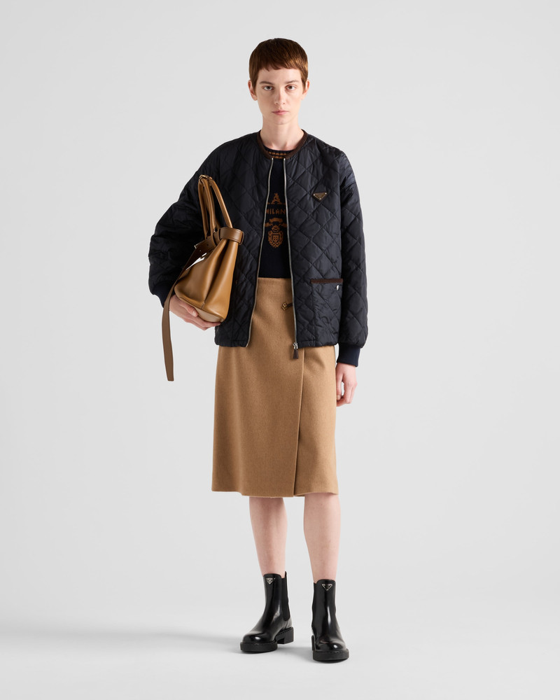 Prada Camel-hair midi-skirt outlook