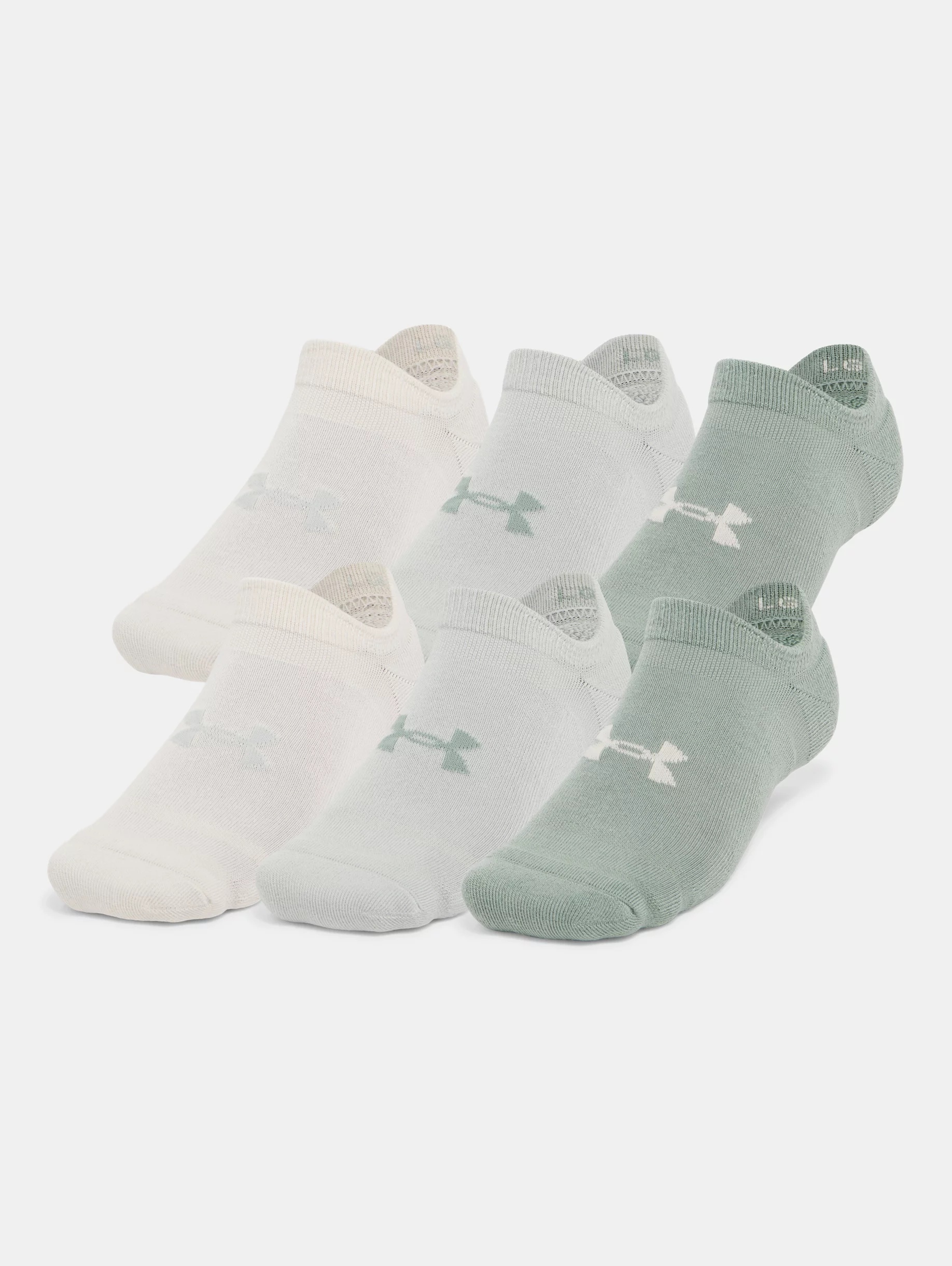 Unisex UA Essential Cushion 6-Pack No Show Socks - 3