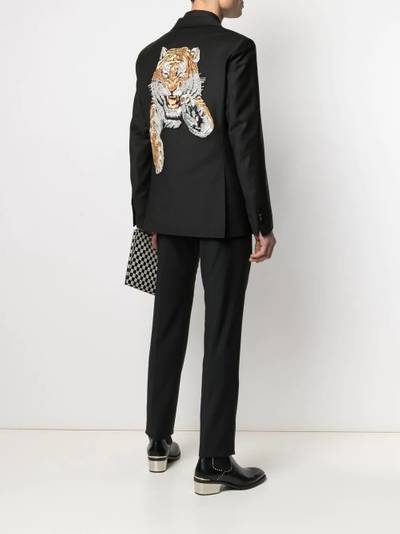 PHILIPP PLEIN slim fit tiger motif suit jacket outlook