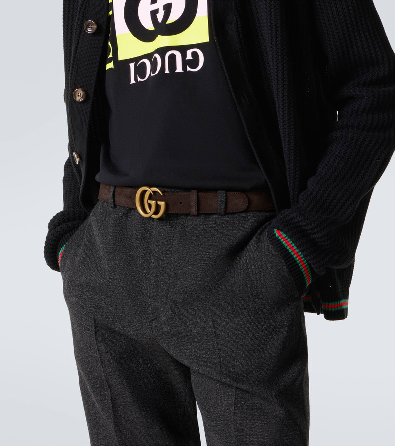 GUCCI GG Marmont suede belt outlook