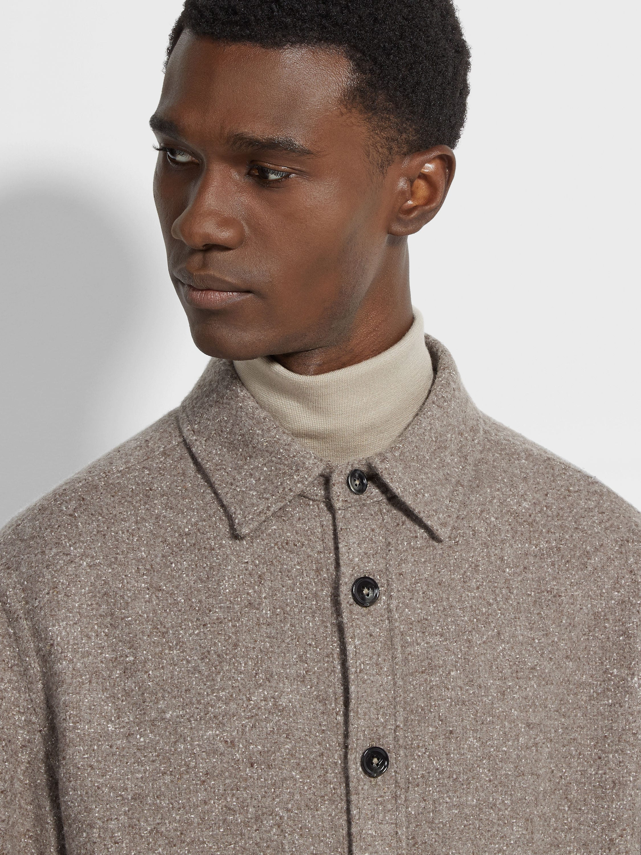 CASHMERE AND SILK OVERSHIRT - 3