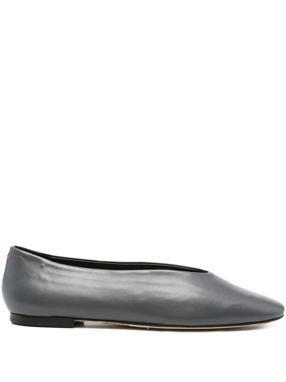 pointed-toe leather flats - 1