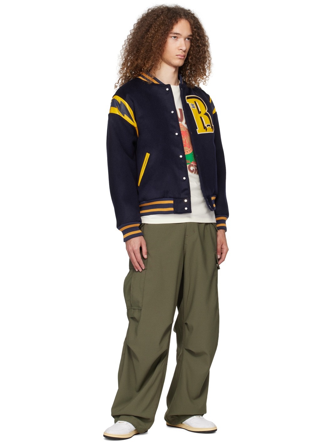 Green Four-Pocket Cargo Pants - 4