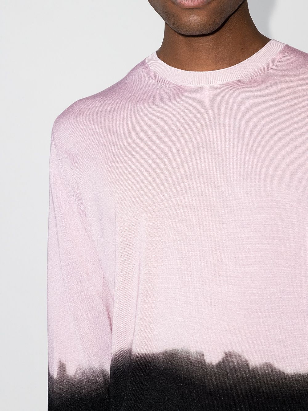 dip-dye crew-neck jumper - 4