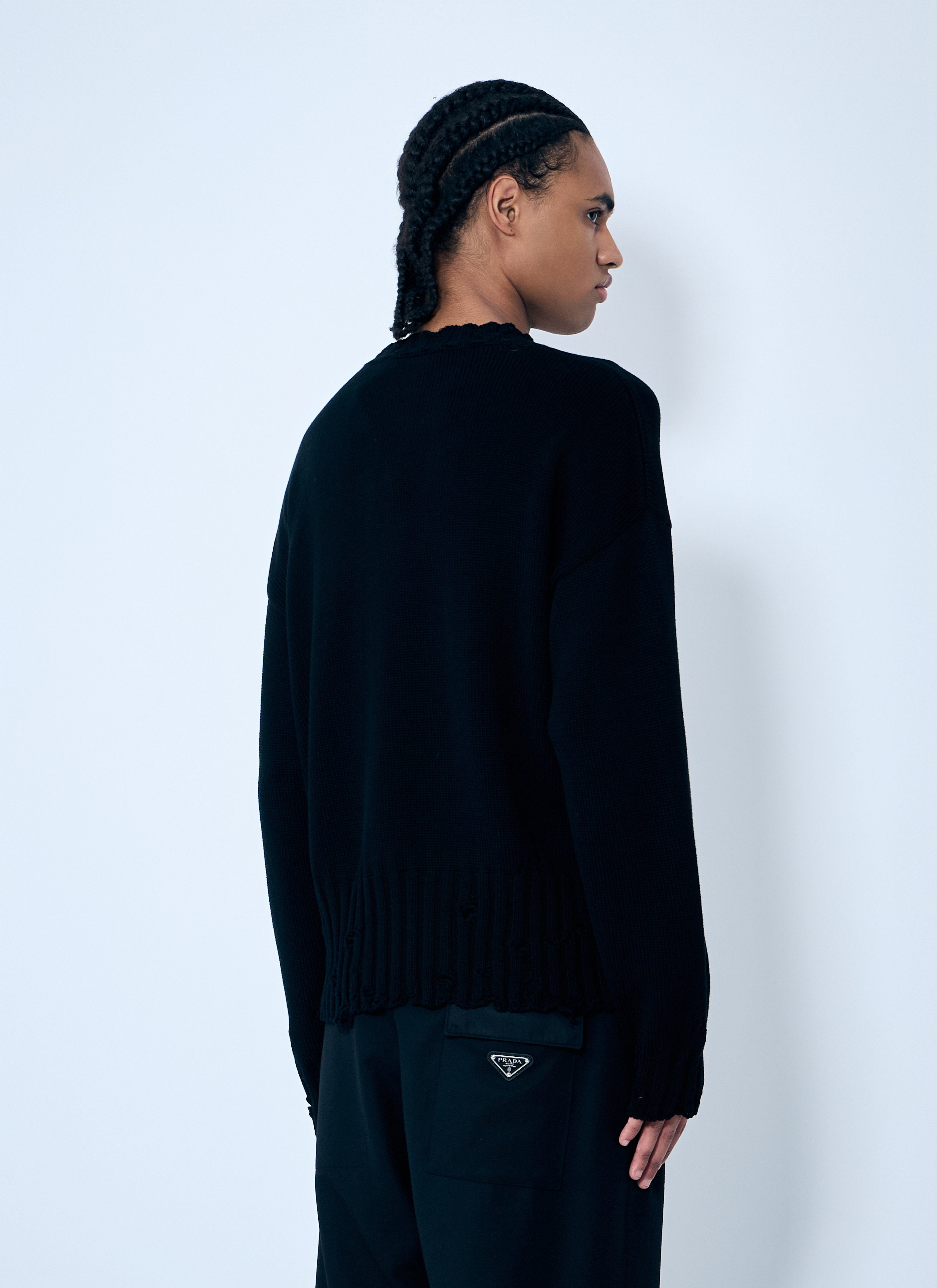 Marni Men Distressed Cotton Sweater - 4