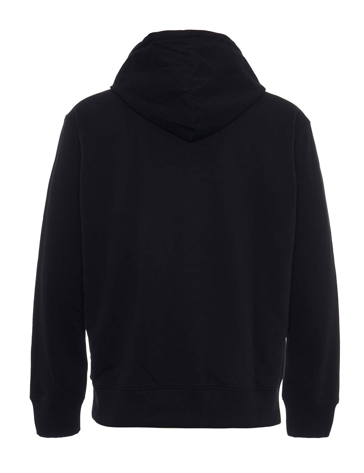 LION DANCE MASK BLACK EMBROIDERED HOODIE - 6