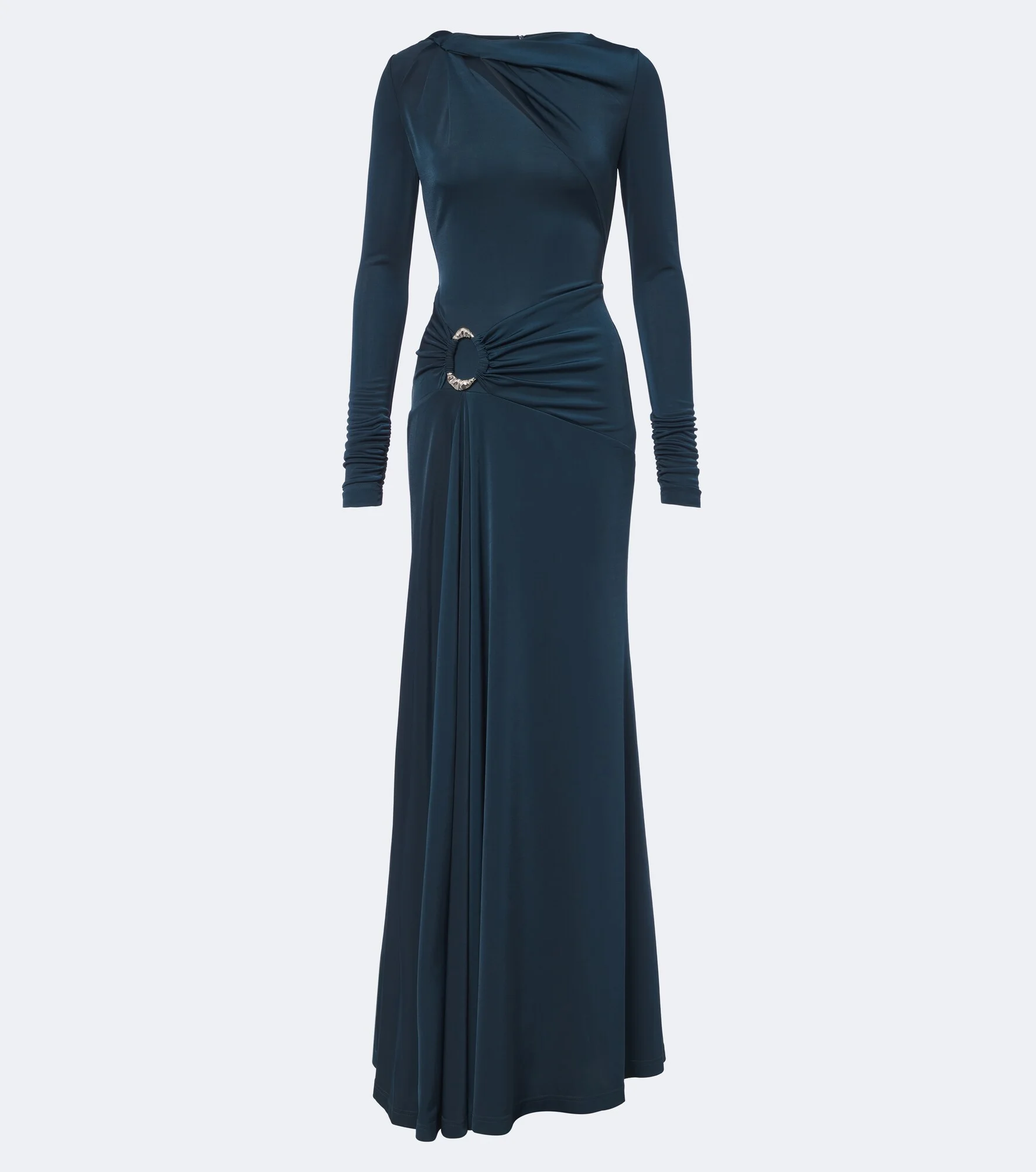 Kiana draped gathered jersey gown - 1