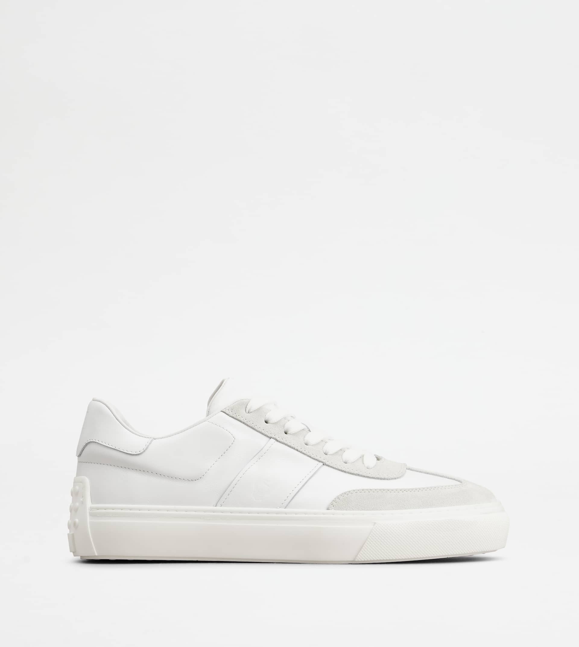 TOD'S SNEAKERS IN LEATHER - WHITE - 1