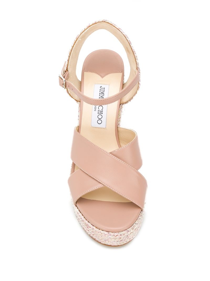 Dellena 100mm wedge sandals - 4