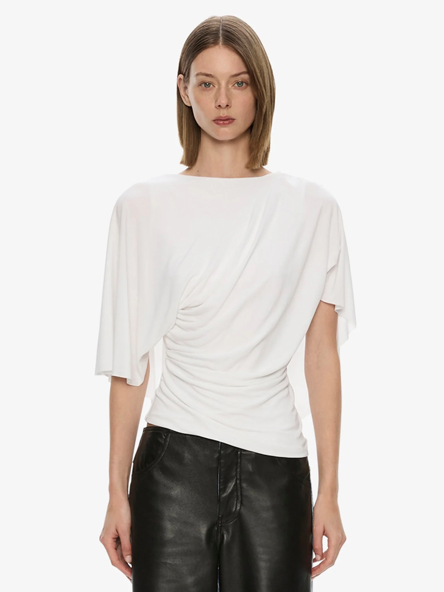 Fluted Jersey Top - 1