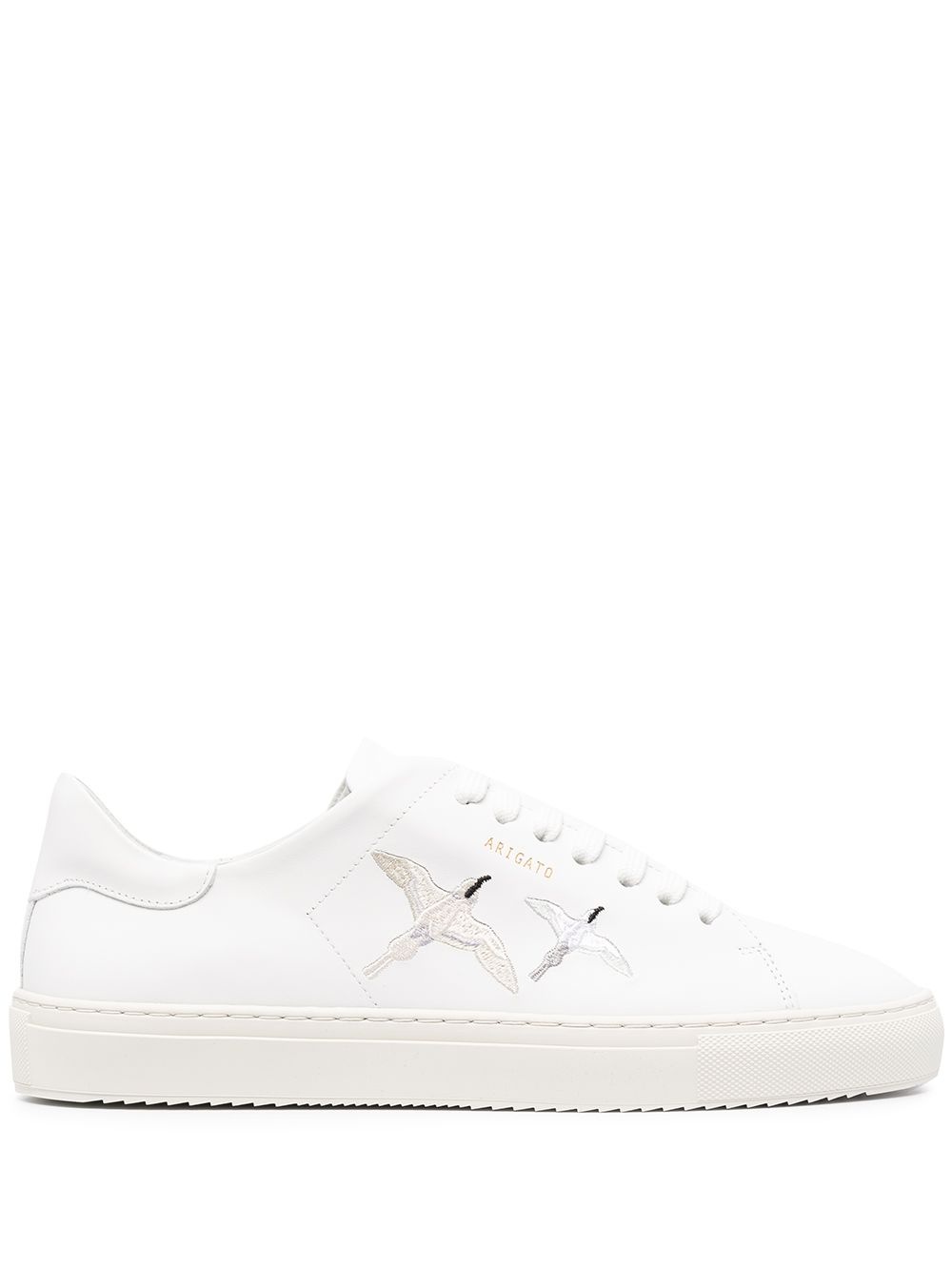 low top embroidered detail sneakers - 1