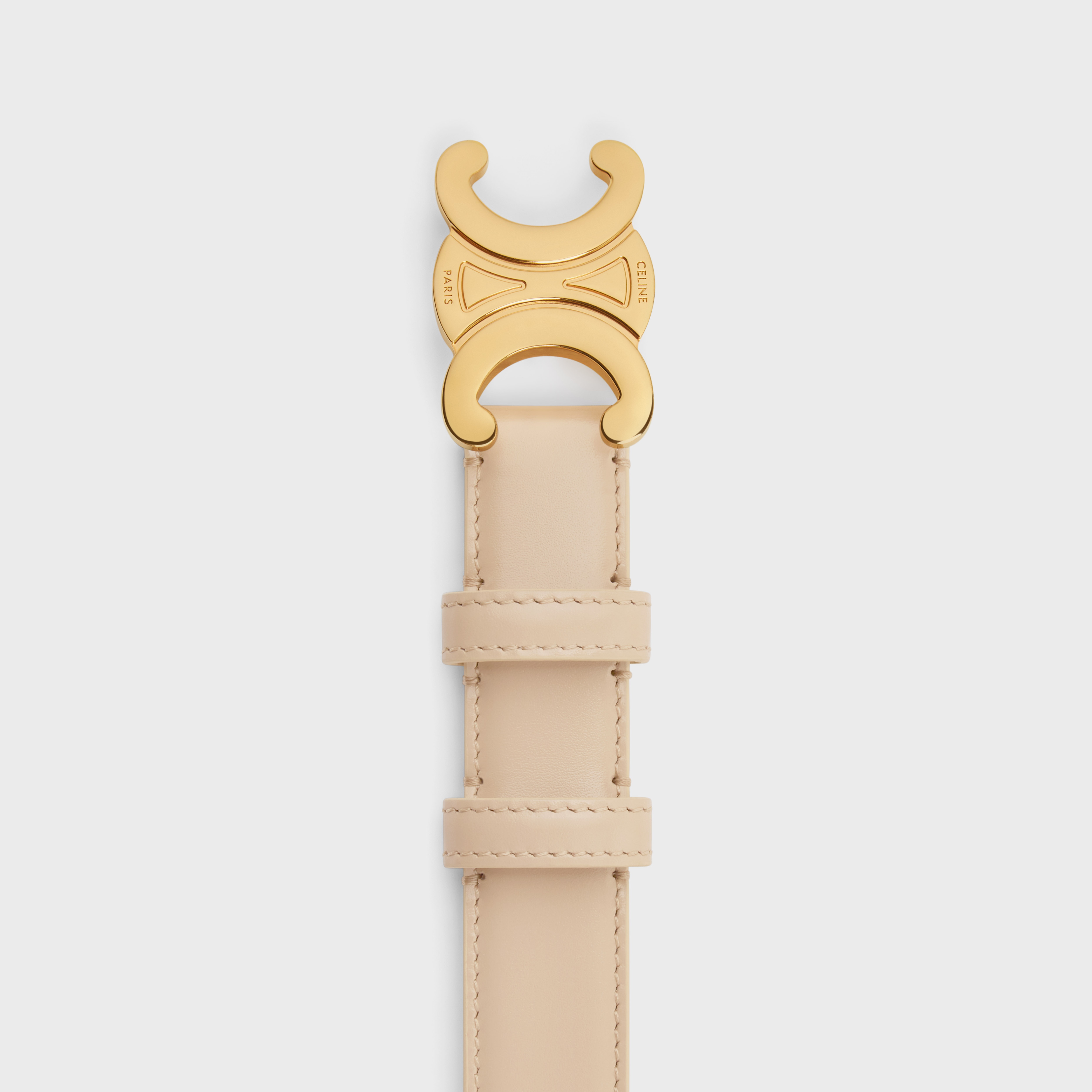 Medium Triomphe Belt in Taurillon Leather - 2