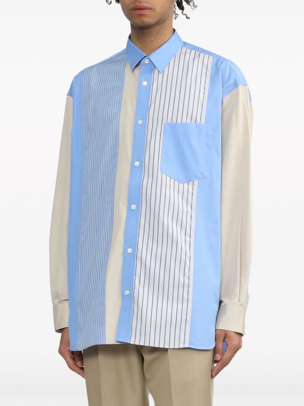 STRIPED SHIRT WITH PATCH - 8
