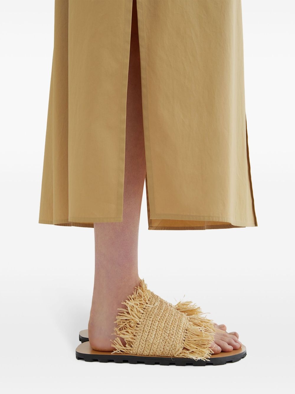 flat straw sandals - 5