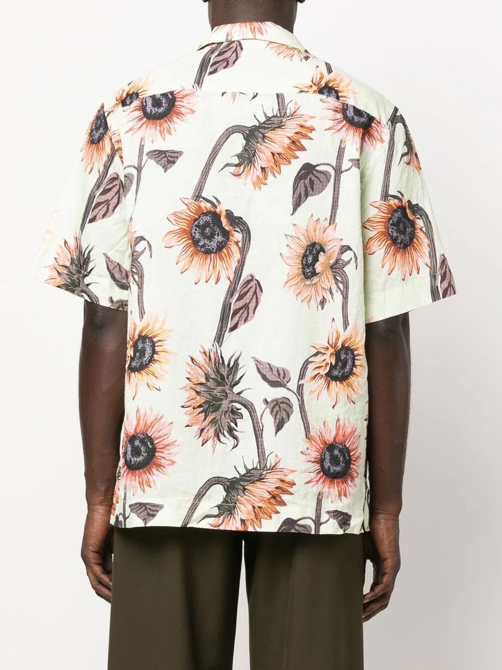 sunflower-print shirt - 4