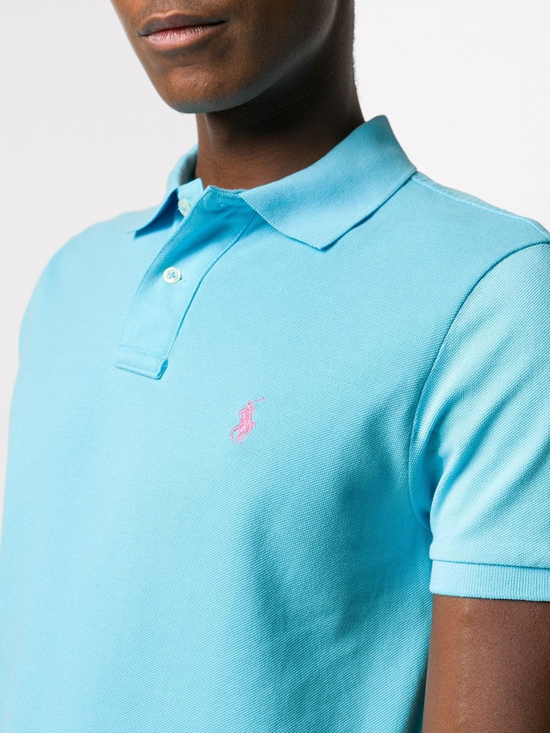 logo-embroidered polo shirt 5