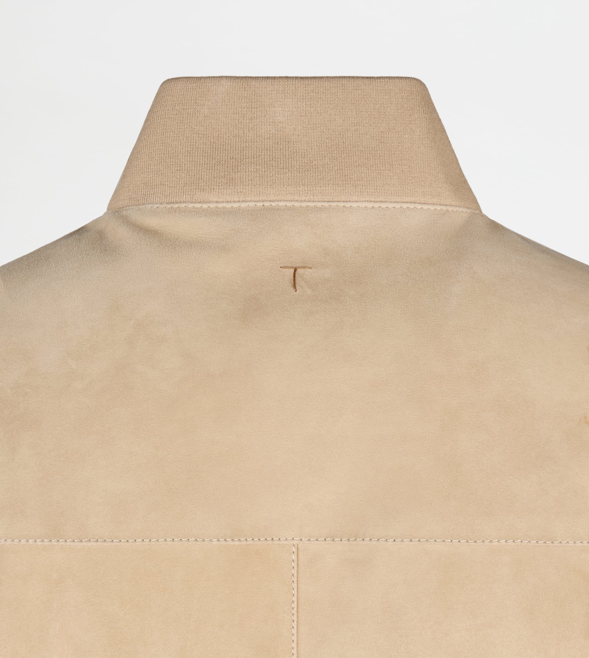 PASHMY BOMBER JACKET IN SUEDE - BEIGE - 8