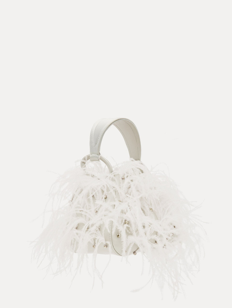 NANO OSTRICH FEATHER O HANDLE BAG 1